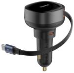 Baseus Enjoyment Pro Autós USB-C Töltő 60W Cluster Fekete