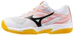 Mizuno Încălțăminte de tenis pentru copii Break Shot 5 Jr. Clay White/Calypso Coral/Citrus EUR 39