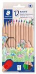 STAEDTLER Creioane colorate, set, hexagonale, STAEDTLER "Noris® natural 143N", 12 culori, 12 buc