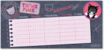  Think Pink, cicás órarend, 23x11cm, kétoldalas, Ars Una - pepita - 168 Ft