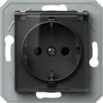TEM EKO 2+F csapfedeles dugalj betét fekete 16A 250V VE11BTXO 17935 (VE11BTXO)
