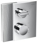 Hansgrohe Edge Termosztatikus rejtett keverő 2 készülékhez, króm/gyémántcsiszolású 46761000 (46761000)