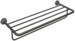 Hansgrohe Universal Circular Törölközőtartó polccal, hossza 60 cm, szálcsiszolt fekete króm 42843340 (42843340)