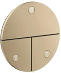 Hansgrohe ShowerSelect ID Rejtett szelep 3 készülékhez, szálcsiszolt bronz 36779140 (36779140)
