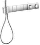 Hansgrohe Edge Select 680/100 rejtett termosztatikus zuhanykeverő 5 készülékhez, króm/gyémántcsiszolással 46731000 (46731000)