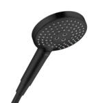 Hansgrohe Zuhanyfej, 3 fúvóka, EcoSmart, matt fekete 26051670 (26051670)