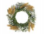 LAALU Karácsonyi koszorú mesterséges díszített zöld Samette Delight II 30 cm (LAU-6343)
