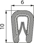 Morek Cheder 1, 0-2, 0mm RAL 9005 rola neagra (MCA002AB12)
