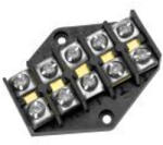 VIRONE TB-1/5/4 Csatlakozólemez 5 sín x 4 mm2 (TB-1/5/4)