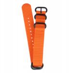 Tekla Nylon óraszíj Nato Premium Elastic 22mm Narancssárga (22.07B)