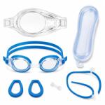 B&S Shell úszószemüveg dioptrizált lencsékkel, összeszerelő szett Dioptria Jobb +4, 00D Dioptria Bal +1, 00D