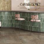 Durstone Gresie tip decor Durstone Imagine Green Portelanata Lucioasa 6x25 cm