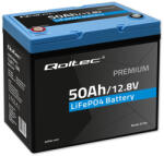 Qoltec LiFePO4 lítium-vas-foszfát akkumulátor. 12, 8V. 50Ah. 640 Wh. BMS. 53704 (53704)