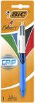 BIC Golyóstoll, 0, 32 mm, nyomógombos, négyszínű, BIC "4 Colours Grip Original (BC8871292) - tintasziget