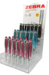 Zebra Golyóstoll display, 0, 24 mm, teleszkópos, rozsdamentes acél, ZEBRA "Telescopic Metal Stylus", kék (TZ46601) - tintasziget