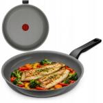 Tefal Resistal Grey Nagy Kerámia Serpenyő 28 CM 4 Személyes Indukciós (Patelnia do smażenia szara C43306)