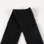 Takoy Patent/manșetă gata făcut din lână de 6 cm negru