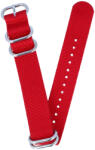 Diloy Nylon óraszíj Premium Elastic Nato 22mm Piros (409.22.06)