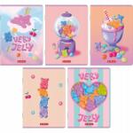 Herlitz Jelly füzet A5 16k. 70g vonalas dupla színes Herlitz (400206373) (400206373)