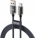 getfort Usb-a Usb-c kábel Voltage PureCrystal 66W 100cm fekete (VEKC66AC100BK)