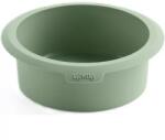 Lékué kerek sütőforma Air Fryerbe, D=15 cm, 18.5× 5.5× 19.5 cm, élelmiszeripari szilikon, zöld (LK884108)
