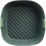 Lékué Air Fryer sütőkosár fogantyúkkal 5L-6, 5L forrólevegős sütőbe, 25.3× 8.5× 25.3cm, szilikon, sötétszürke (LK887123)