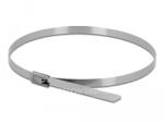  Saválló rozsdamentes acél gyorskötöző 1050x4, 5 mm AISI 316 fém kábelkötegelő (100 db/cs) [OBL105045G316]