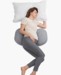 Momcozy Perna gravide Momcozy in forma de W Grey (MOM-PP201-GR00NB-C)