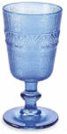 Decorer Set 6 pahare cu picior sticla albastra Ø 8, 5 cm x 16, 5 H, 300 ml (A80.22.31) Pahar