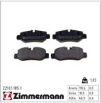 ZIMMERMANN Set placute frana ZIMMERMANN 22101.185. 1 (22101.185.1)