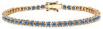 SAVICKI Brățară tennis Luminy 3, 2 mm: aur, safire albastre - savicki - 27 288,00 RON