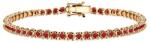 SAVICKI Brățară tennis Luminy 3, 2 mm: aur, rubine - savicki - 26 386,00 RON