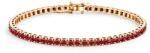 SAVICKI Brățară tennis Luminy 3, 0 mm: aur, rubine - savicki - 25 498,00 RON