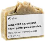 Sabio Sapun natural pentru pielea sensibila cu aloe vera si spirulina, 130g, Sabio