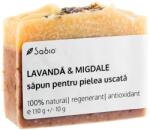 Sabio Sapun natural pentru pielea uscata cu lavanda si migdale, 130g, Sabio