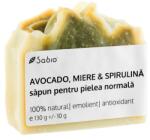 Sabio Sapun pentru pielea uscata cu avocado + miere si spirulina, 130g, Sabio