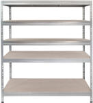 AR Shelving RIVET PRO nagy teherbírású állvány, 180×180×45 cm, 5 szint, forgácslap polccal, 360 kg/polc, horganyzott