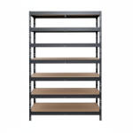 AR Shelving RIVET PRO nagy teherbírású állvány, 252×120×60 cm, 7 szint, forgácslap polccal, 260 kg/polc, antracitszürke