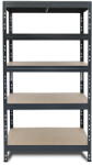 AR Shelving RIVET PRO nagy teherbírású állvány, 180×90×45 cm, 5 szint, forgácslap polccal, 360 kg/polc, kék-narancs