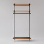 AR Shelving Polcrendszer, 185×85×35 cm, 4 szint, HDF polccal, 30 kg/polc