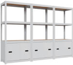 AR Shelving AR Style Set 17 - Niedrige Türen 150x210x40 - 4L, 150×210×40 cm, 4 szint