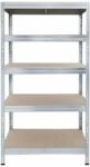 AR Shelving RIVET PRO nagy teherbírású állvány, 180×90×45 cm, 5 szint, forgácslap polccal, 360 kg/polc, horganyzott