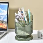 Viyogo Organizator pentru accesorii birou/produse cosmetice, 15.8 x 11 cm, verde transparent