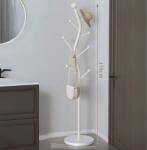 Viyogo Cuier pentru haine in forma de S, 7 carlige, otel carbon, 178 x 30 cm, alb