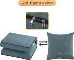 Viyogo Perna / pilota multifunctionala 2 in 1, 40 x 40 x 10 cm sau 110 x 150 cm, verde