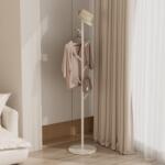 Viyogo Cuier metalic pentru haine in forma de pom, 7 agatatori, 170 x 29 cm, alb
