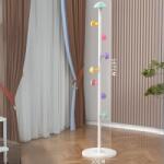 Viyogo Cuier pentru haine, 7 carlige in forma de ciuperca, otel carbon, 167 x 30 cm, alb