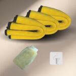Viyogo Set 3 Lavete microfibra ultra groase, 40 cm x 30 cm, gri cu galben