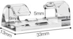 Viyogo Set 20 de suporturi autoadezive pentru organizare cablu de 6-8mm, 33 x 13 mm