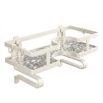 Viyogo Suport autoadeziv pentru depozitare articole baie, montare deasupra vasului de toaleta, 32 x 14.2 x 16.5 cm, alb Raft